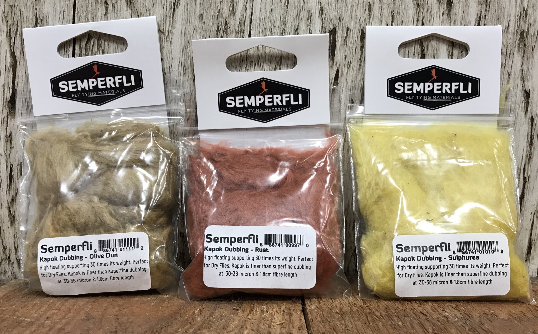 Semperfli Kapok Dry Fly Dubbing - Rust