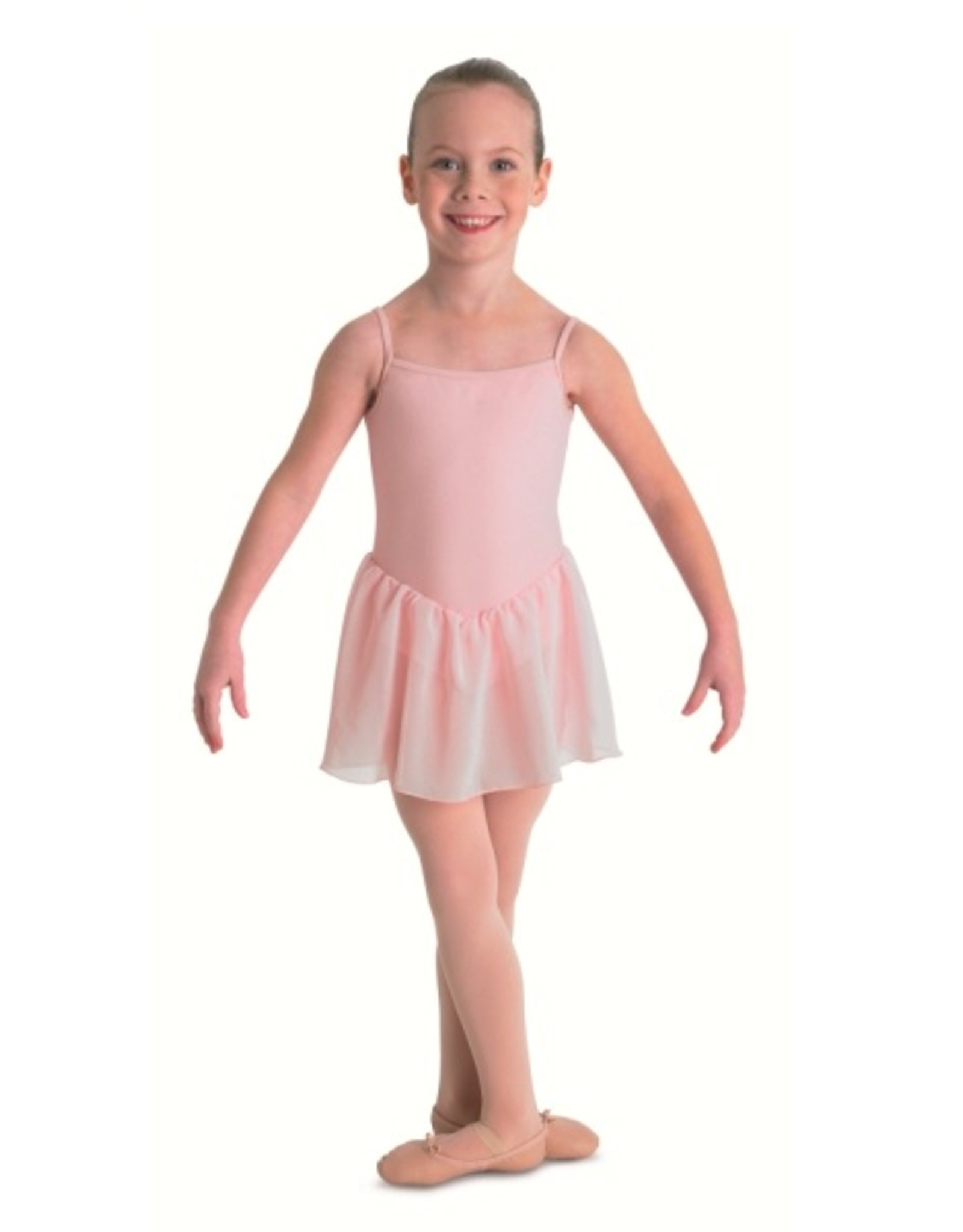 pink skirted leotard