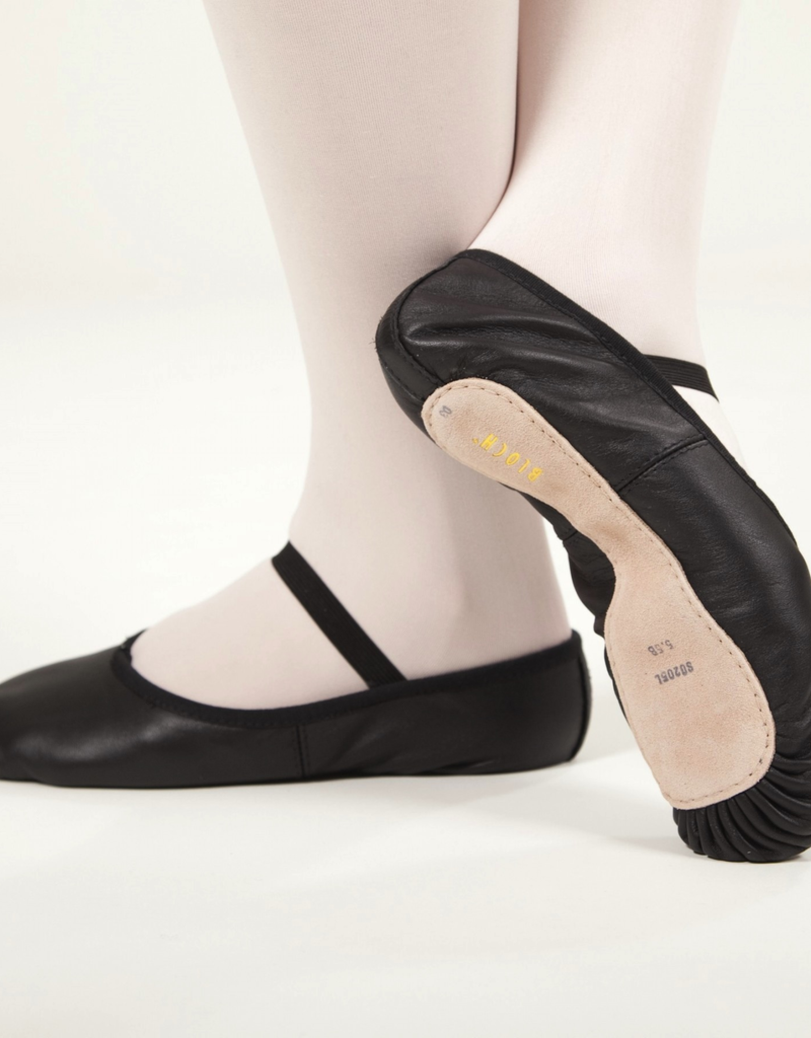 Bloch Youth Black Full Sole Leather Ballet Slipper S0205G