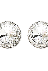 Dasha Small Competition Earrings Post 8mm/13mm Crystal