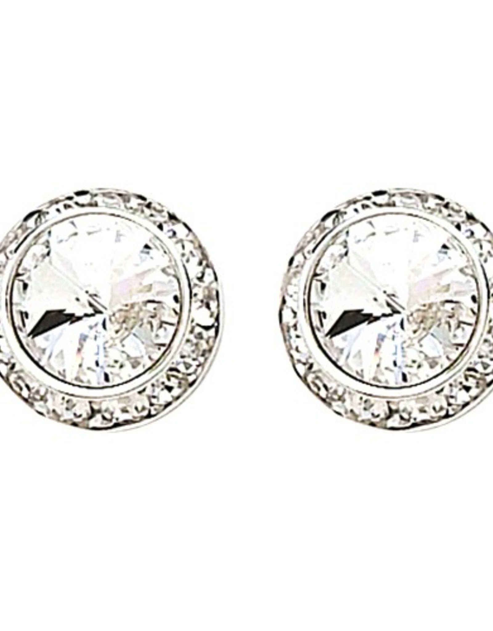 Dasha Small Competition Earrings Post 8mm/13mm Crystal