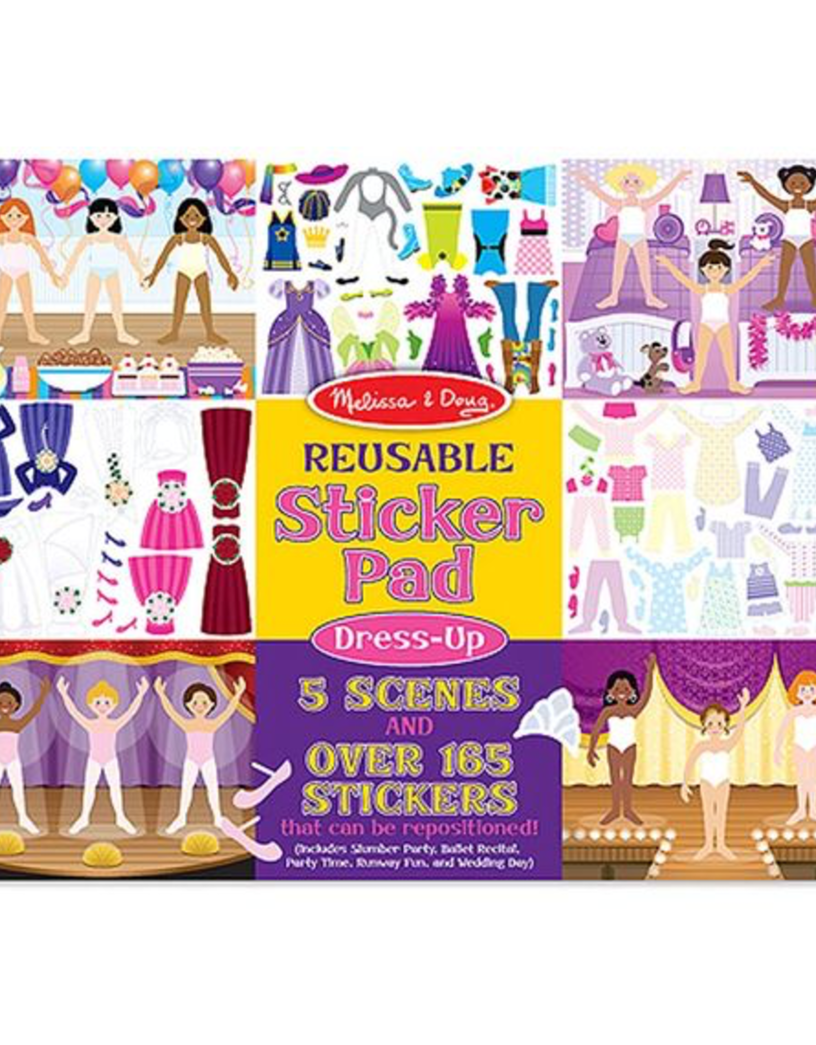 Melissa and Doug Reusable Sticker Pad - Dress-Up