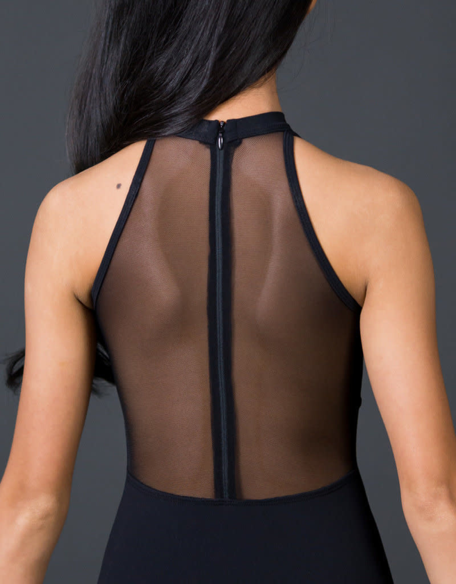 mock turtleneck with back zipper
