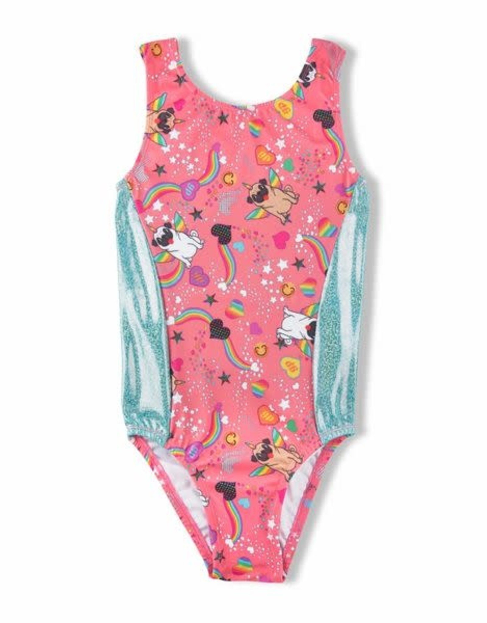 Girl Power Sport Pugicorn Leotard (pug+unicorn=pugicorn)