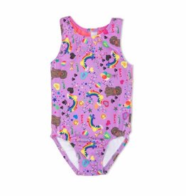 Girl Power Sport Olivia's Doodle Racer Back Leotard