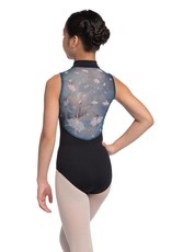 Zip Front Leo with Nutcracker Print Youth