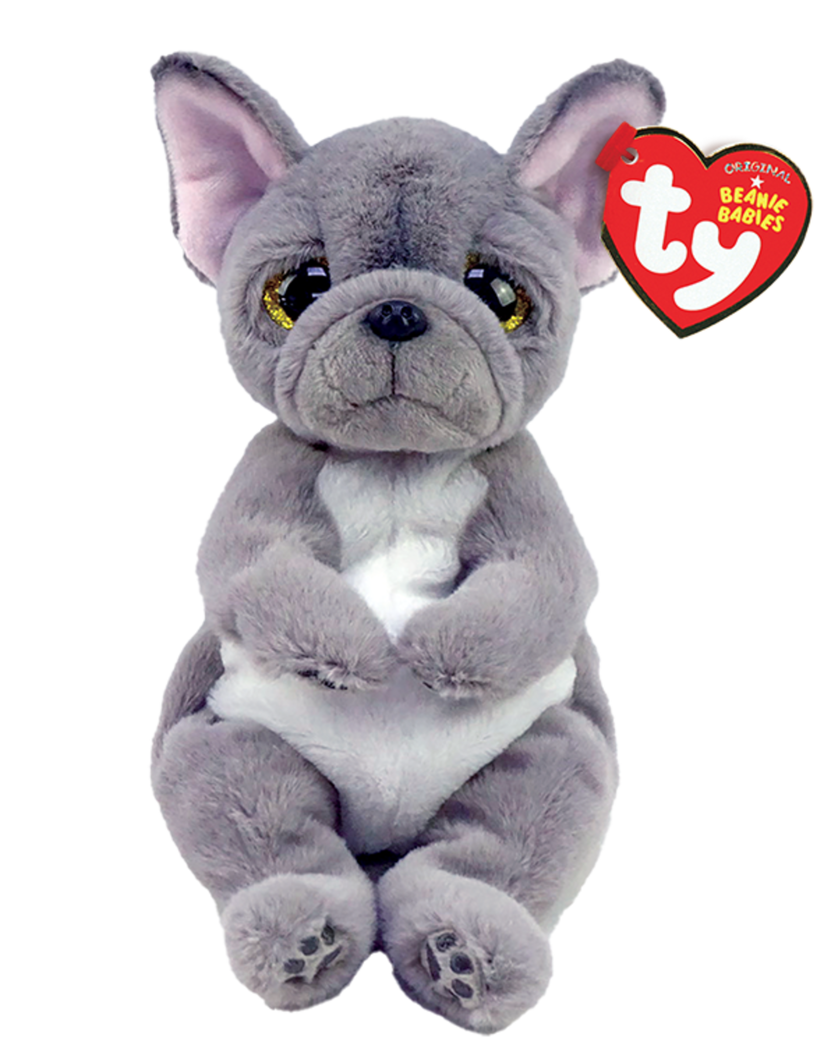 Ty Beanie Bellies Wilfred Grey Dog