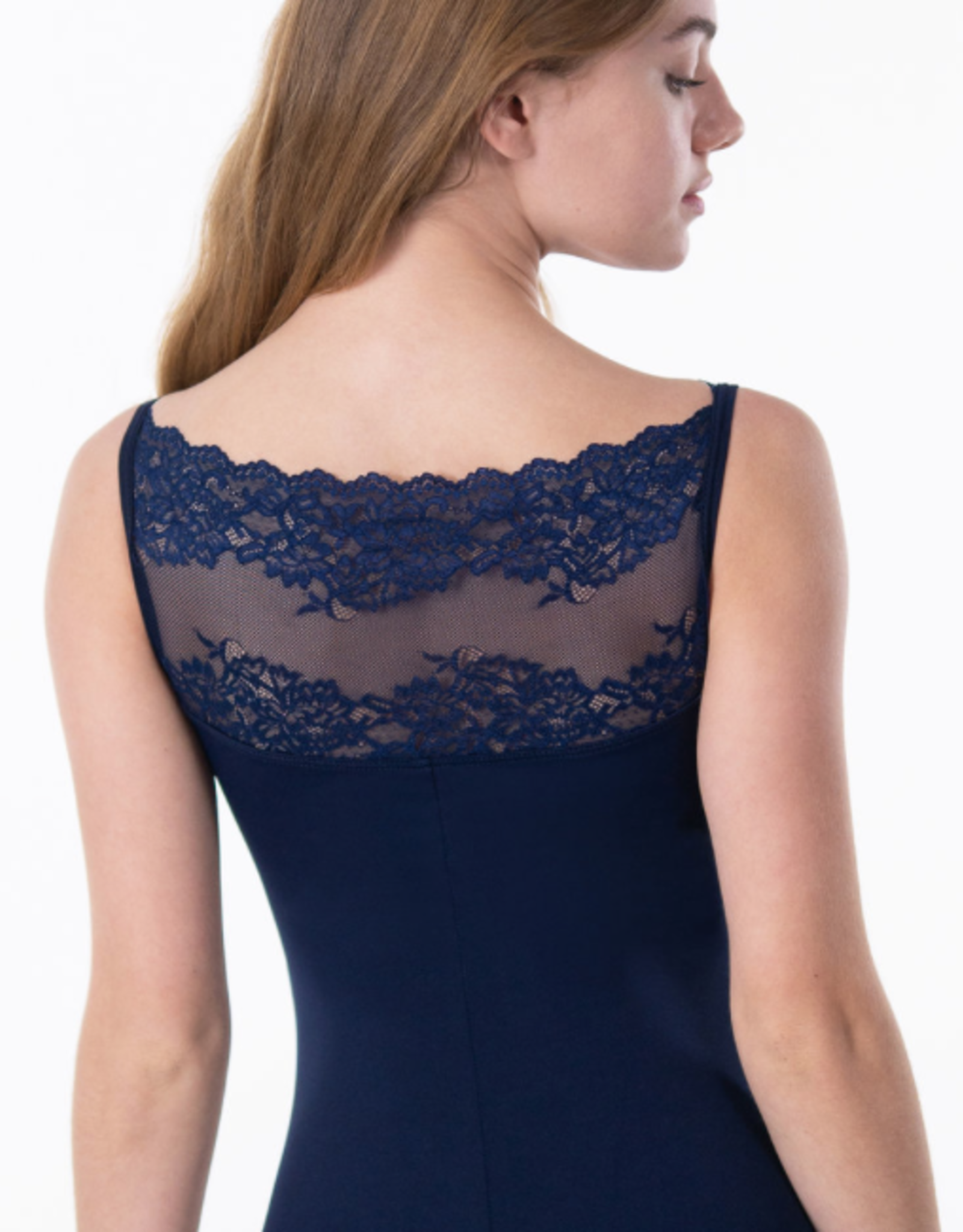 Suffolk 2422A Summer Lace Bateau Neck Adult Leotard