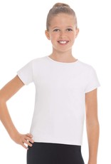 Eurotard Microfiber Crew Neck Short Sleeve Dance Top Youth 44100c