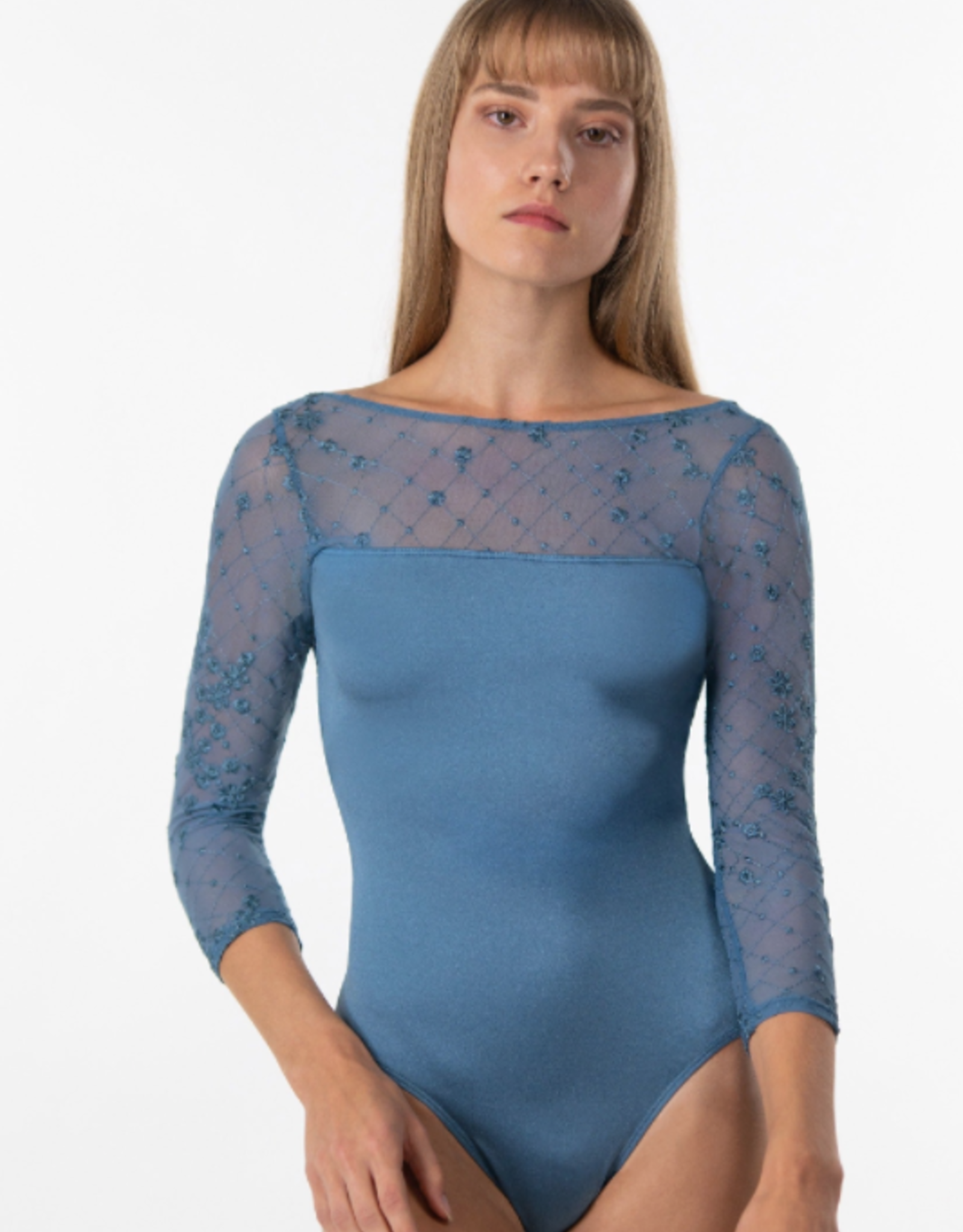 Revolution 3/4 Sleeve Lace Leotard