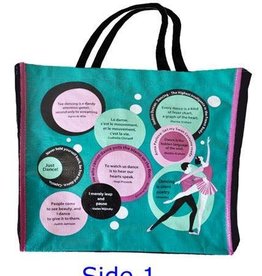 N.B.G. Reusable Ballet Quotes Design Shopping Ballet Bag