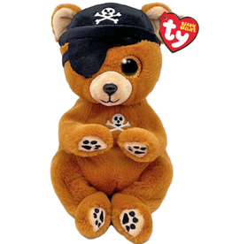 Ty Beanie Bellies Scully The Brown Pirate Bear