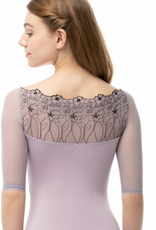 Suffolk 2579A Stormy Bateau Neck Half Sleeve Adult Leotard