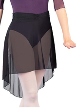 Ballet Rosa Millie Ruched Waist High Low Pull On Skirt Adult