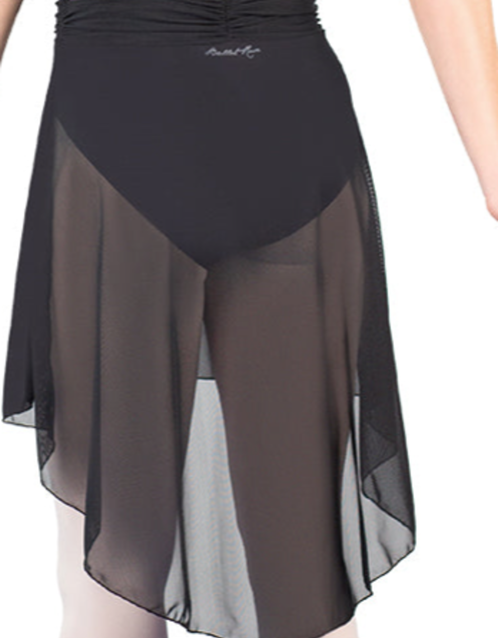 Ballet Rosa Millie Ruched Waist High Low Pull On Skirt Adult