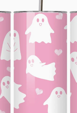 none Sweet Pink Ghosts 20 oz. Stainless Steel Tumbler