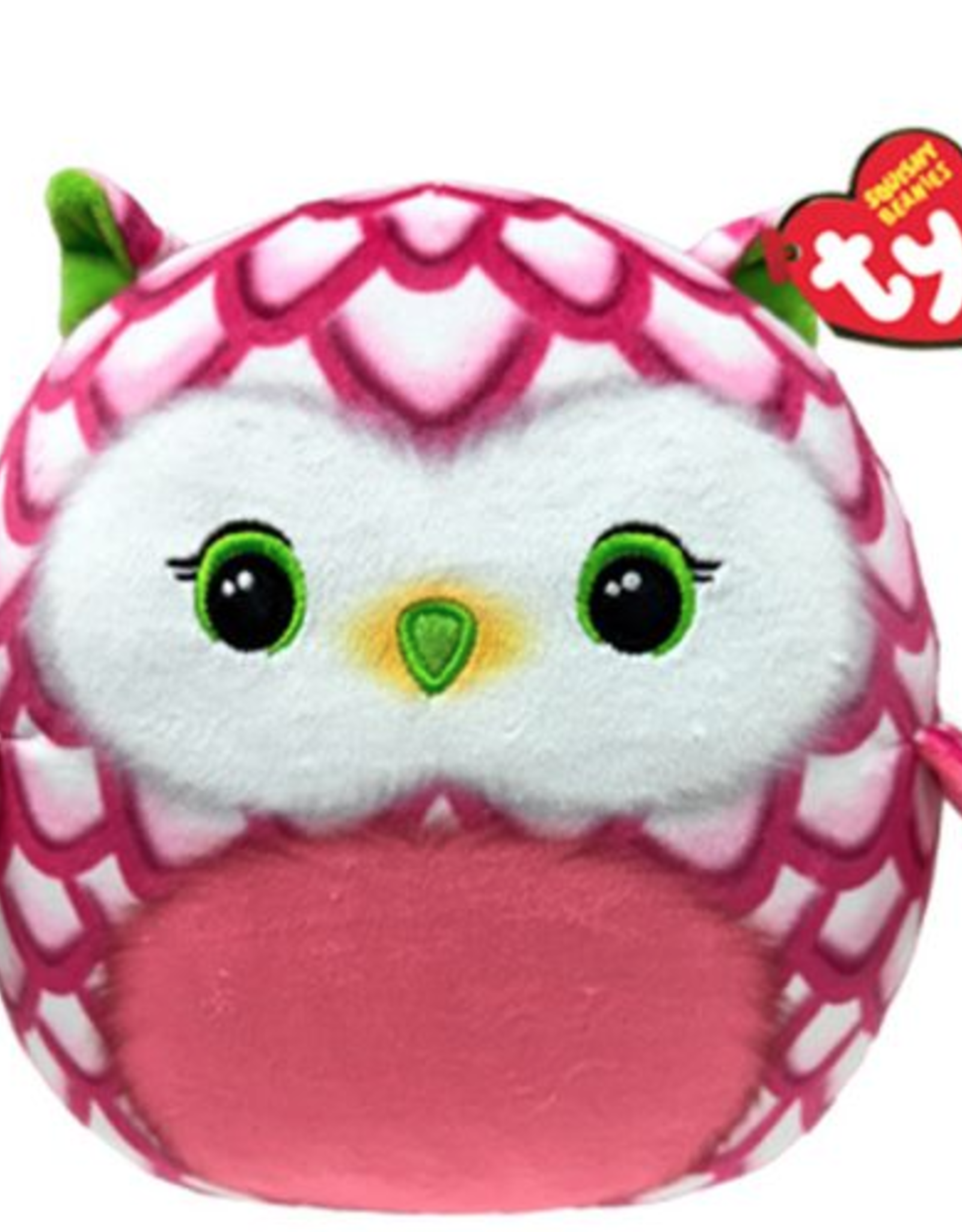 Ty Squishy Beanies Tootie The Pink Owl