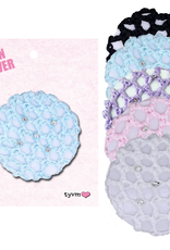 TYVM Mini Braided Bun Covers with Crystals (44514)