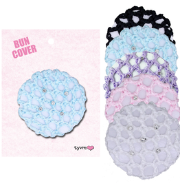 TYVM Mini Braided Bun Covers with Crystals (44514)