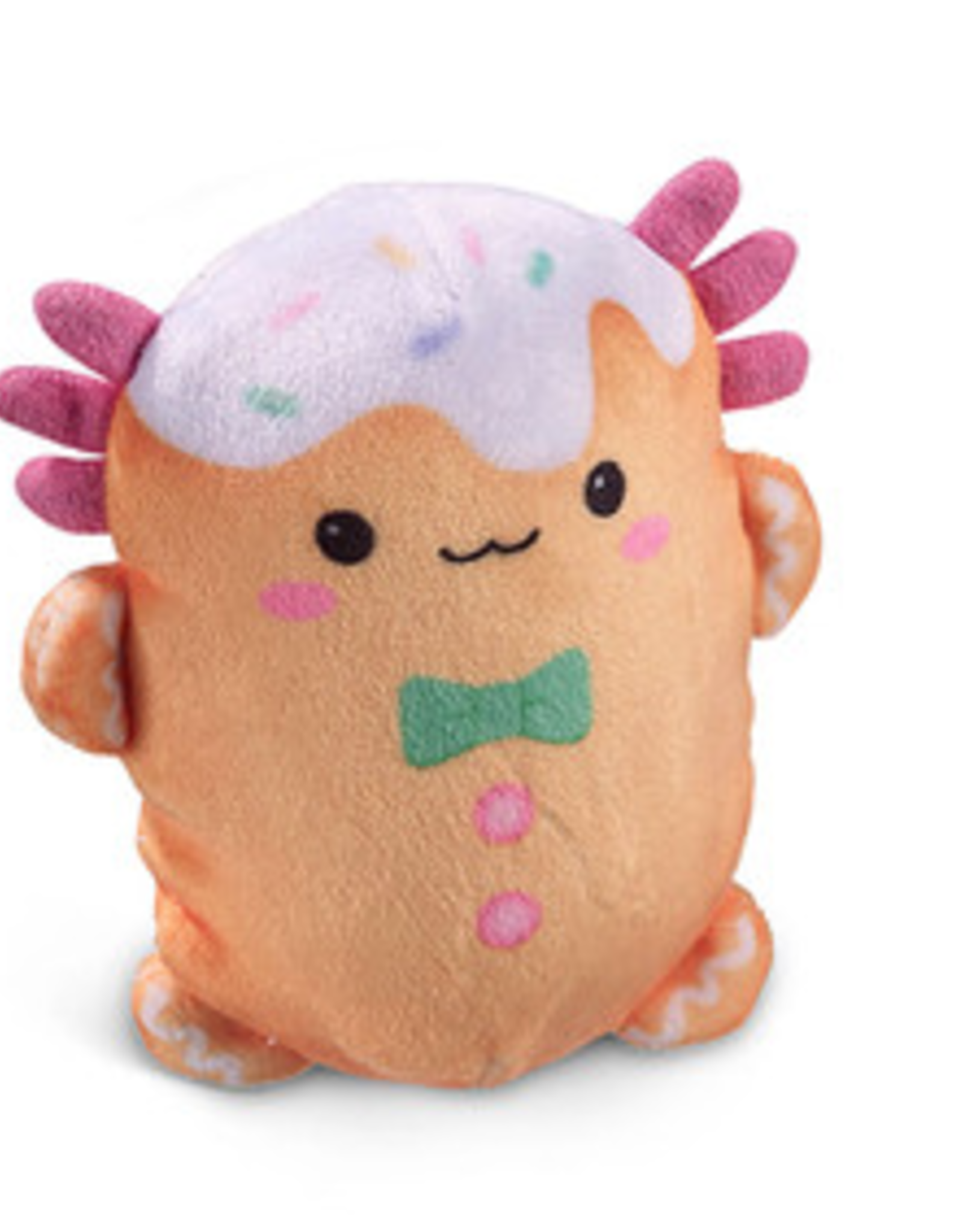 Top Trenz Bubble Stuffed Squishy Friends- Axolotl Christmas Graham