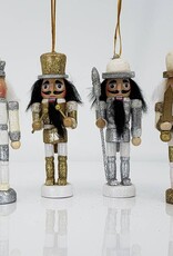 N.B.G. Nutcracker Ornament Gold or Silver 5 in.