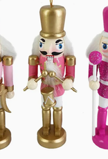 N.B.G. Nutcracker Ornament Pink & Gold 5 in.