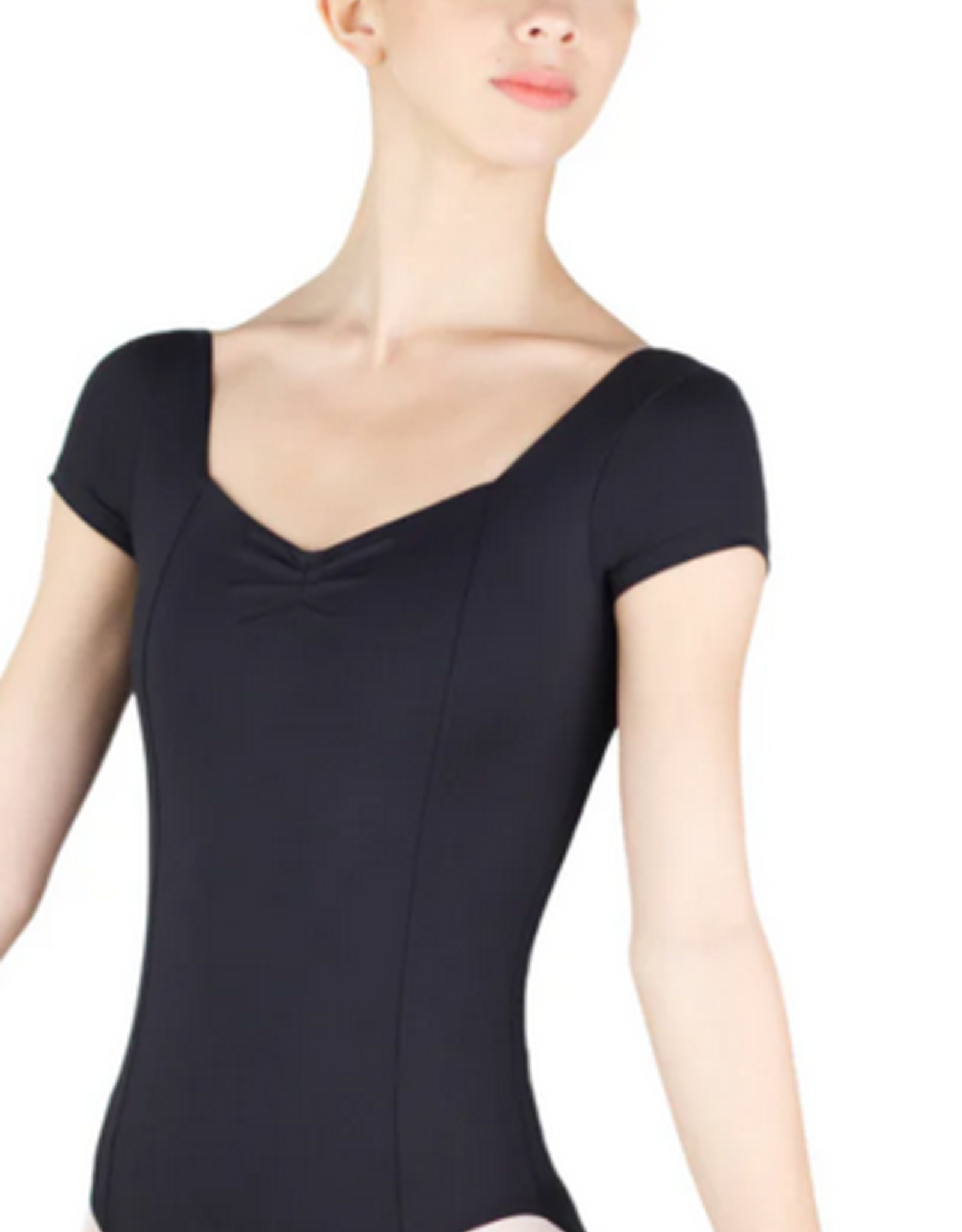 Ballet Rosa Opal Pinch Front Princess Seam Cap Sleeve Youth Leotard
