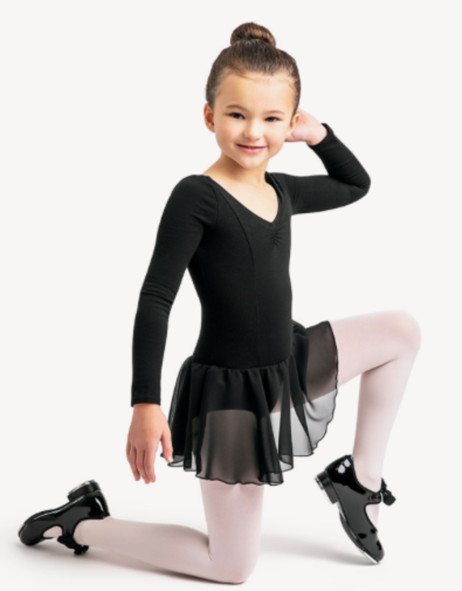 Capezio 11724C Long Sleeve Skirted Leo Youth