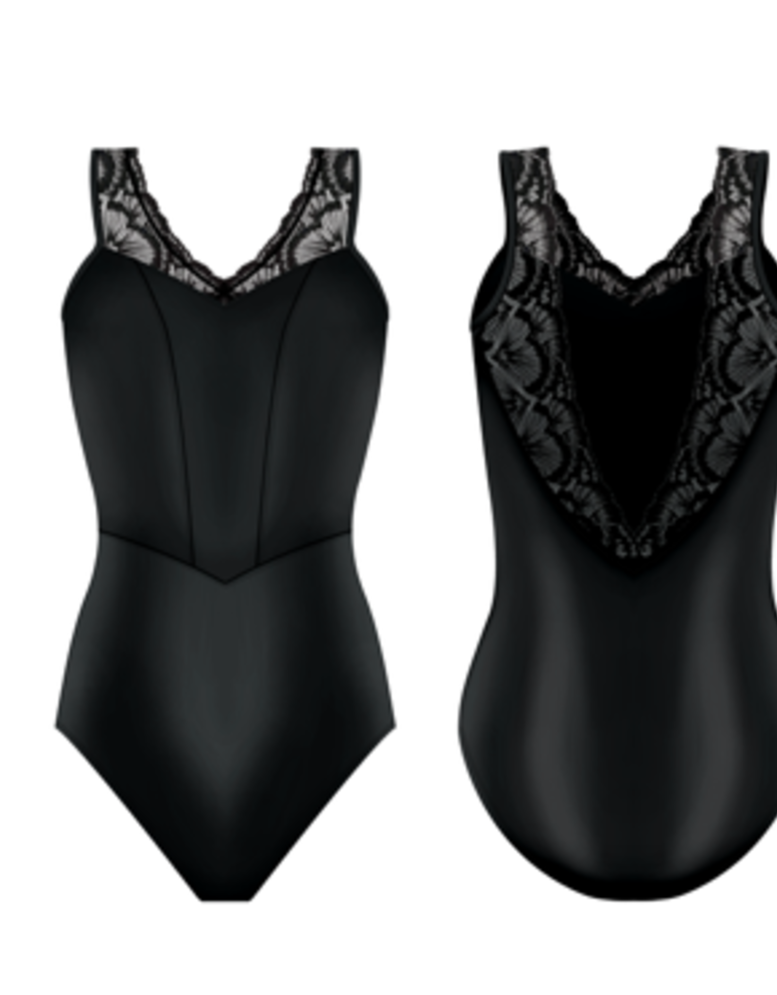 Danse De Paris Moulin in Jet Adult Leotard