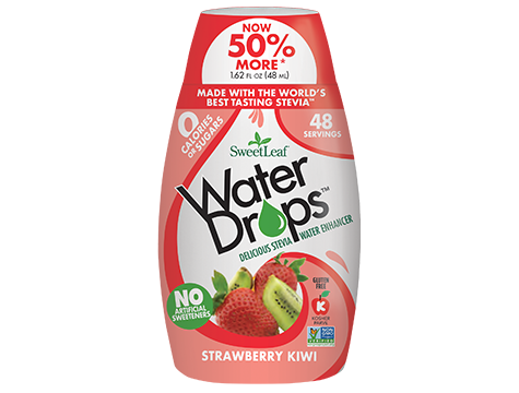 drops water sweetleaf kiwi strawberry