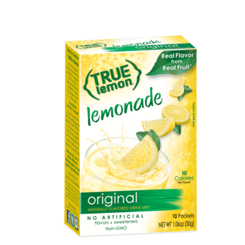 True Citrus True Lemon Drink Mix, Original Lemonade - 10 pk