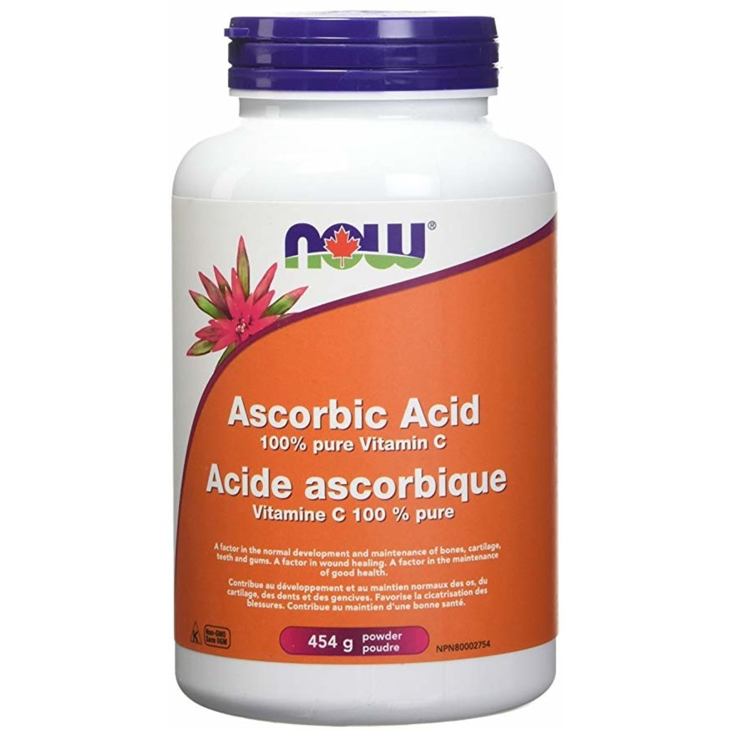 NOW Ascorbic (100 Pure Vitamin C) 454g Healthy Family Foods