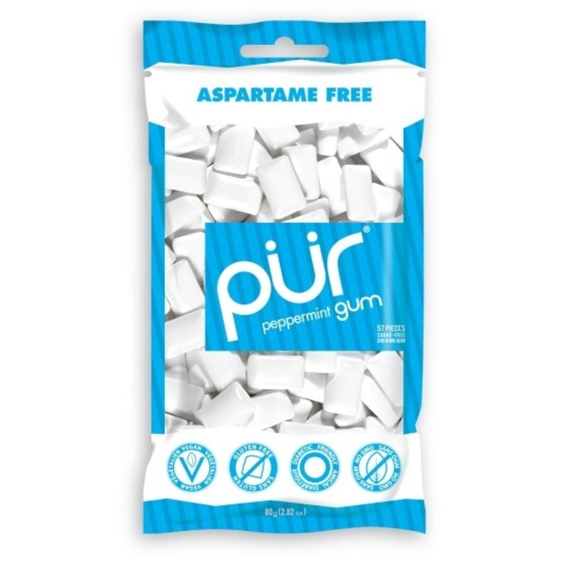 Pur PUR Peppermint Gum Bag 77g (55pcs)