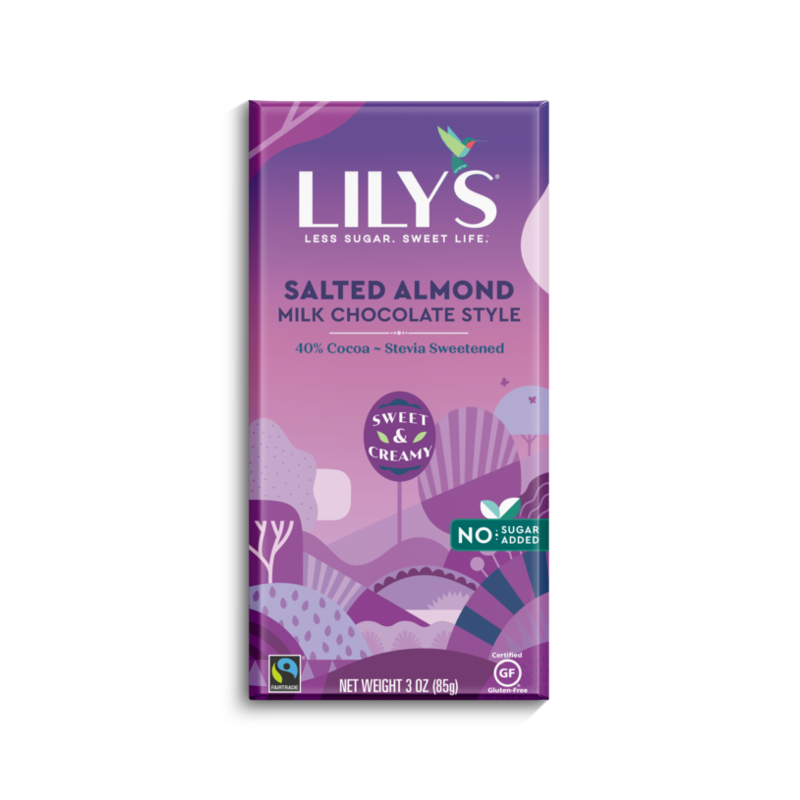 Lily's Sweets Lily's Bar - Salted Almond Milk Chocolate 40% Cocoa