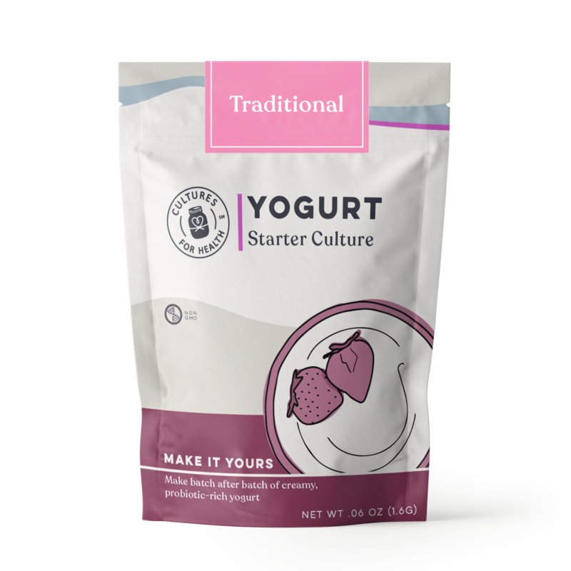 Cultures for Health Traditional Flavour Yogurt Starter Culture - 4 Pk