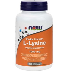NOW NOW Double-Strength L-Lysine, 1000 mg