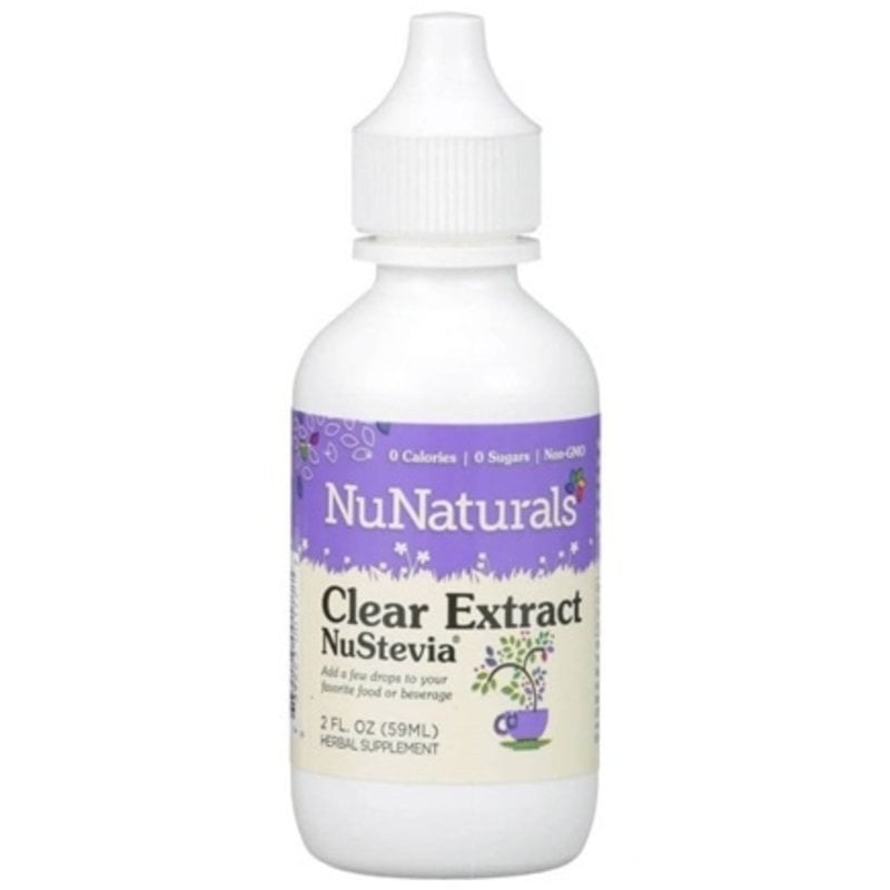 NuNaturals NuStevia Clear, 2 oz. (Plastic Bottle)