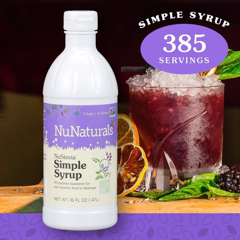 NuNaturals NuStevia Simple Syrup Concentrated, 16 oz.