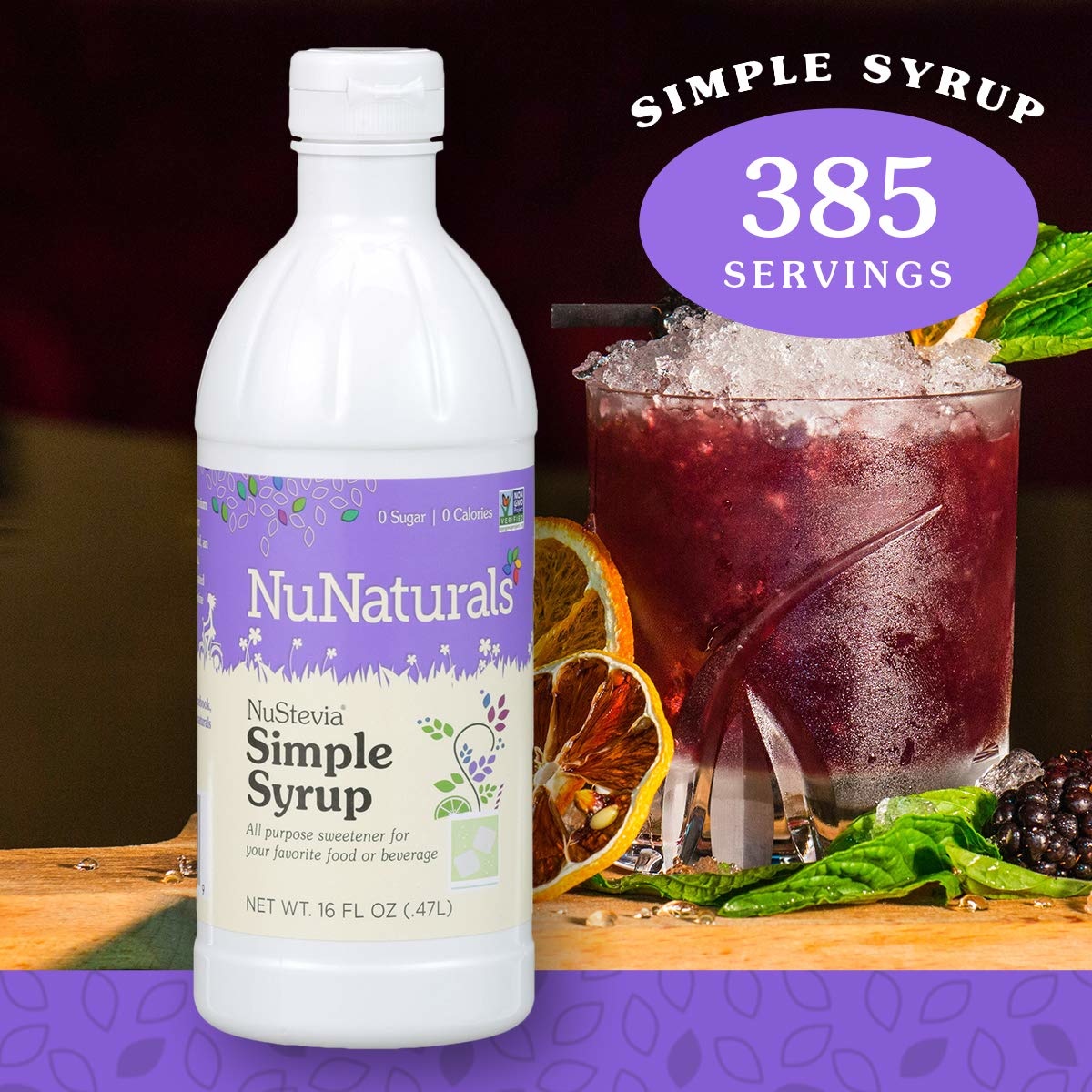 NuStevia Simple Syrup Concentrated, 16 oz. - Healthy Family Foods