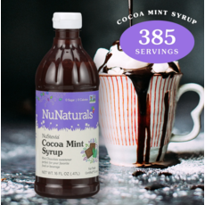 NuNaturals NuStevia Cocoa Mint Syrup Concentrated, 16 oz.
