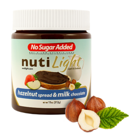 NutiLight - Milk Chocolate Hazelnut Spread (312 g)