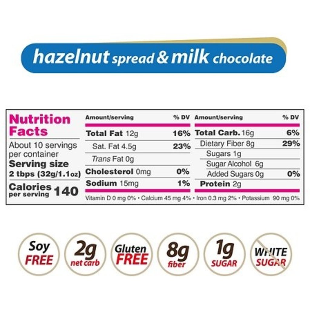 NutiLight - Milk Chocolate Hazelnut Spread (312 g)