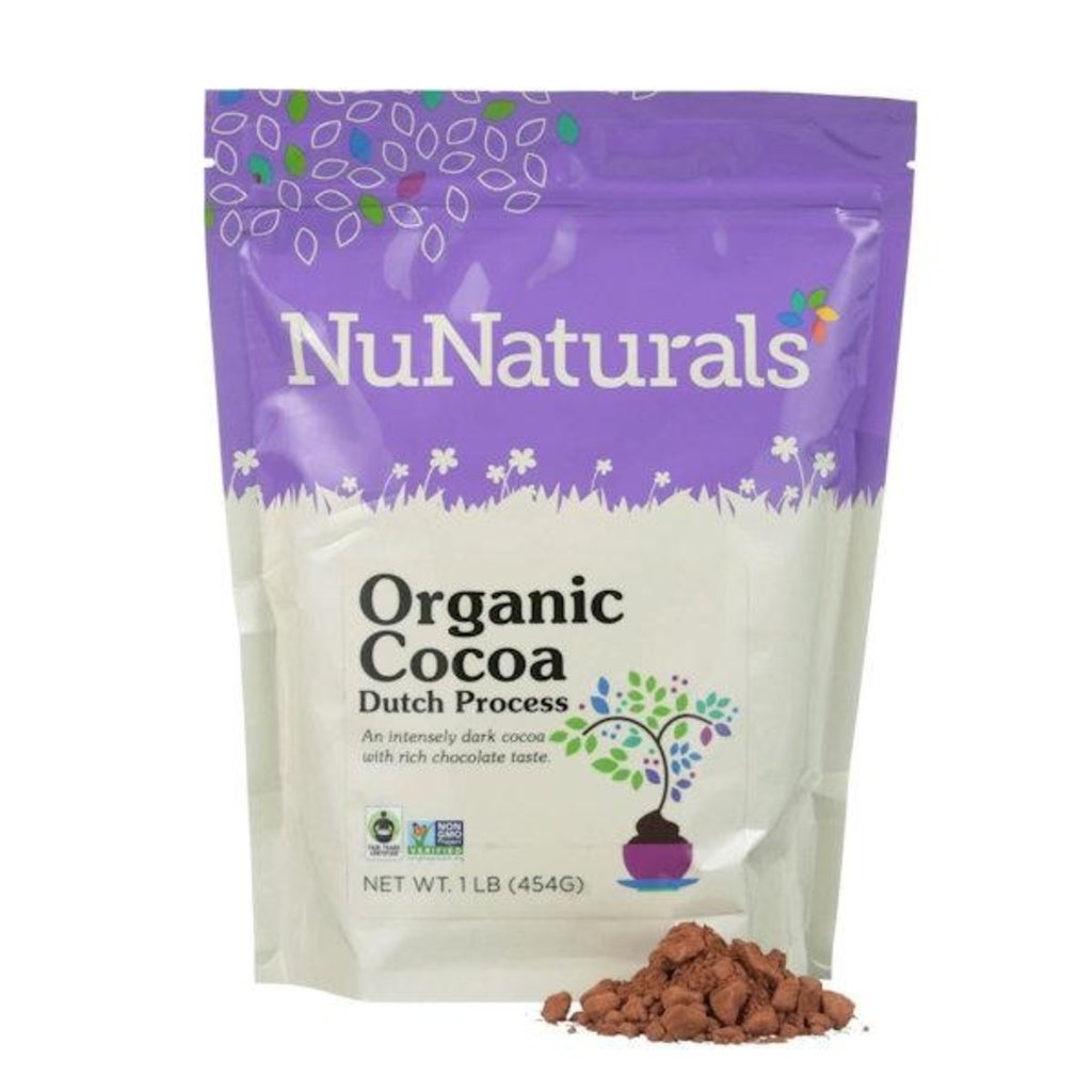 NuNaturals NuNaturals Organic Cocoa Powder, Dutch Process 1lb