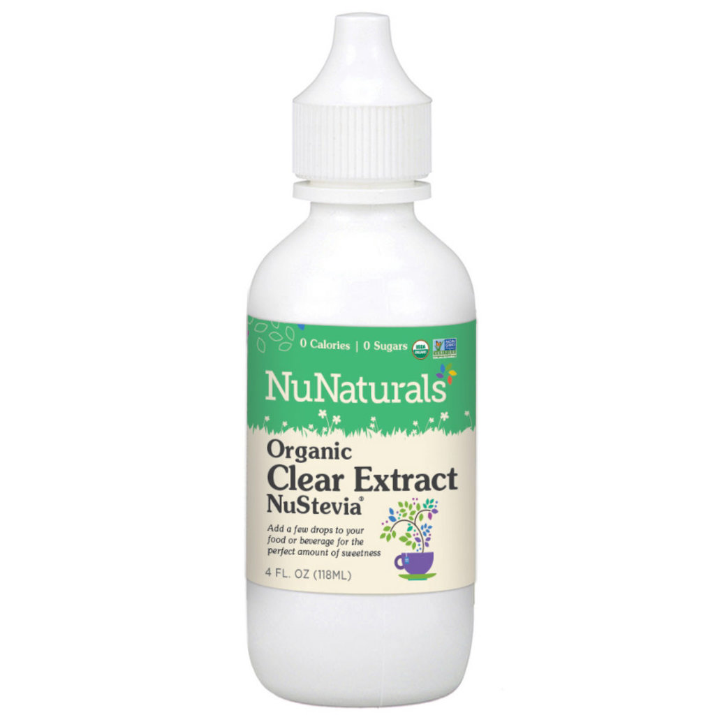 NuNaturals NuStevia Organic Clear Extract Stevia Natural Liquid Sweetener 4oz