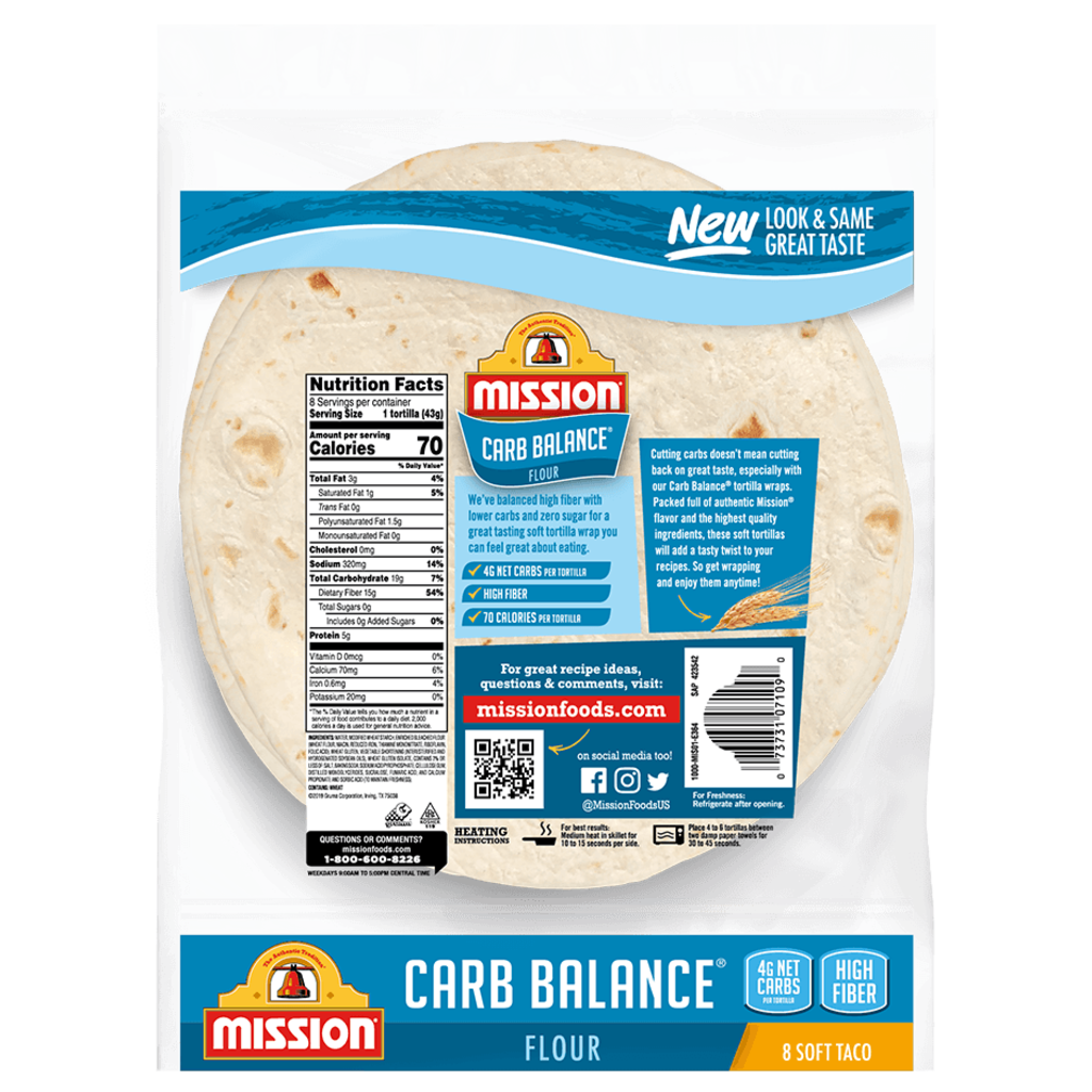 Mission Mission Carb Balance Soft Taco Flour Tortillas