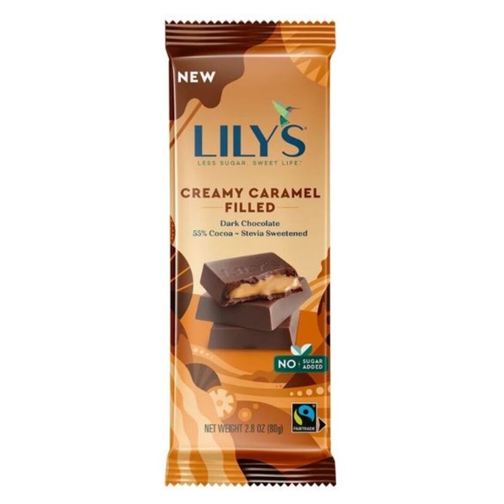 Lily's Sweets Lily's Creamy Caramel Filled Chocolate Bar, 80g