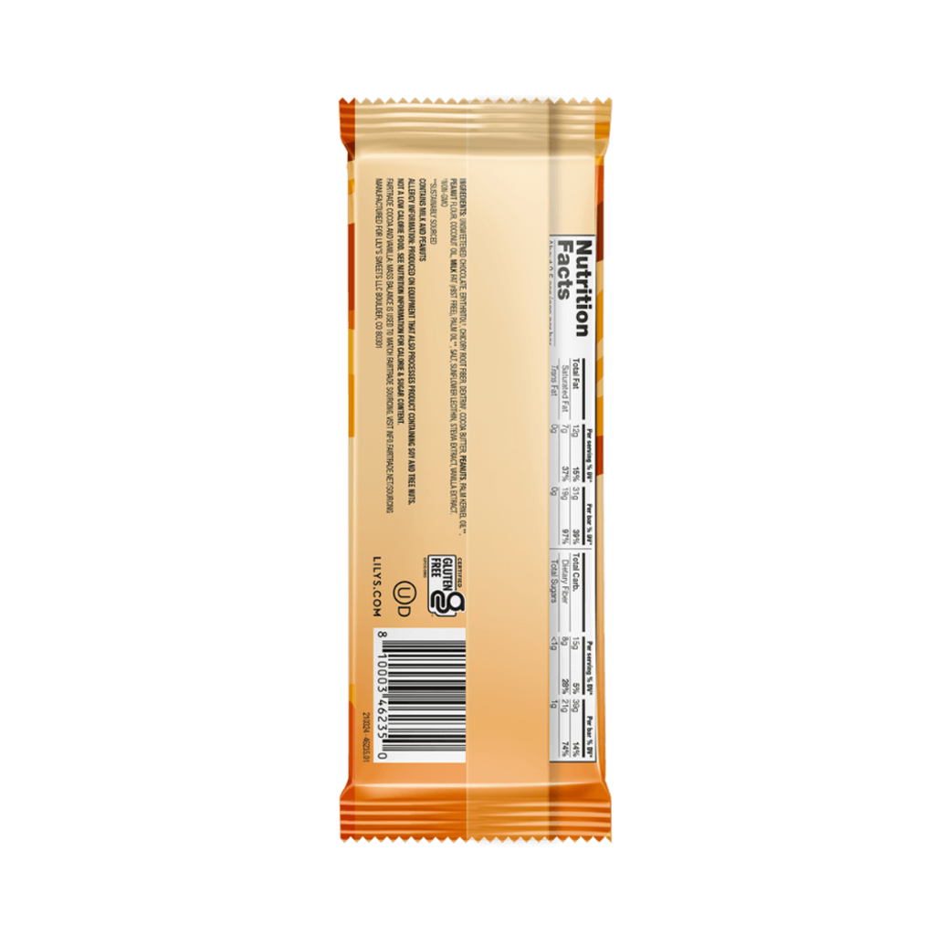 Lily's Peanut Butter Filled Chocolate Bar, 80g Healthy Family Foods