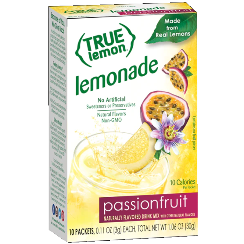 True Citrus True Lemon Drink Mix, Passionfruit Lemonade
