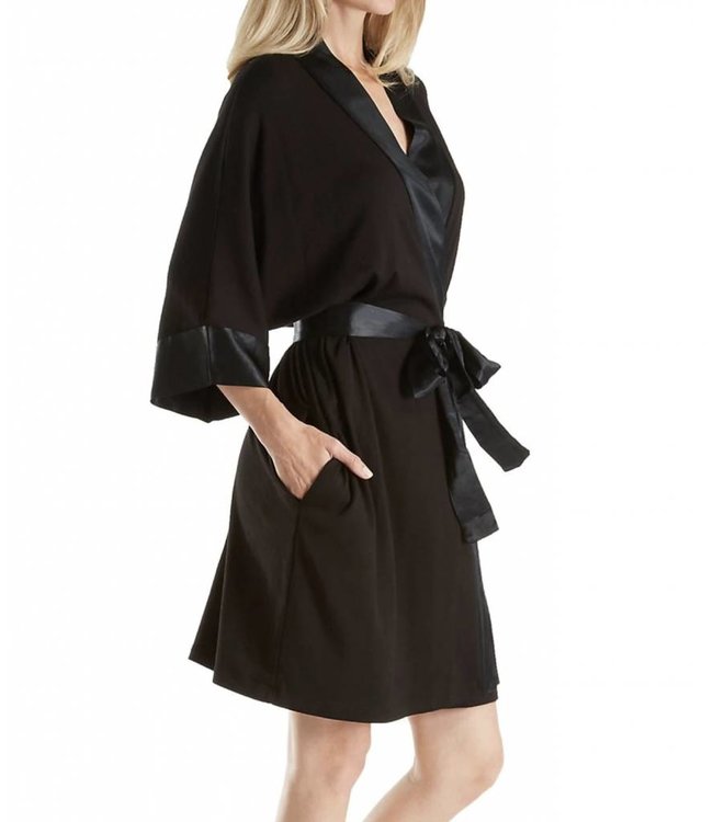 PJ Harlow Shala Satin Trim Robe With Pockets