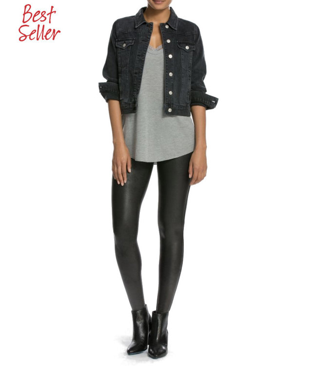 Buy SPANX® Curve Medium Control Faux Leather Shaping Leggings from Next  India